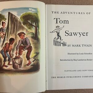 1946 THE ADVENTURES OF TOM SAWYER Mark Twain RARE COPY —vintage book